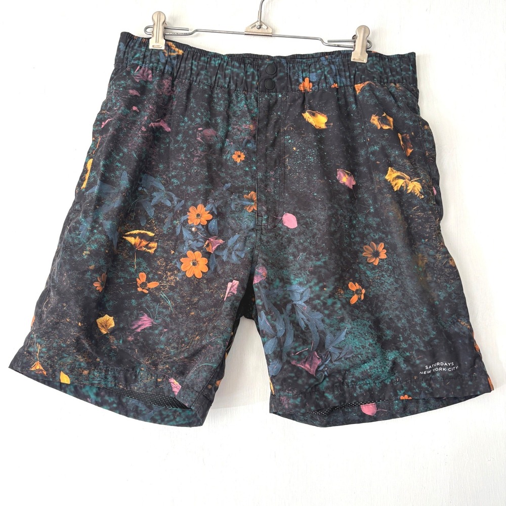 Saturdays NYC 10th Anniversary Transition Print Floral Swim Shorts M41921TR02 M